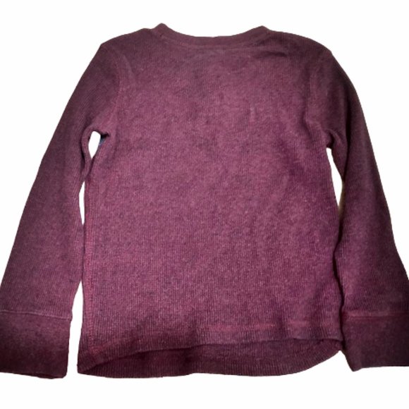 Arizona Jean Co Boys L/S Pullover Maroon/Gray XS (6/7) - Picture 3 of 4